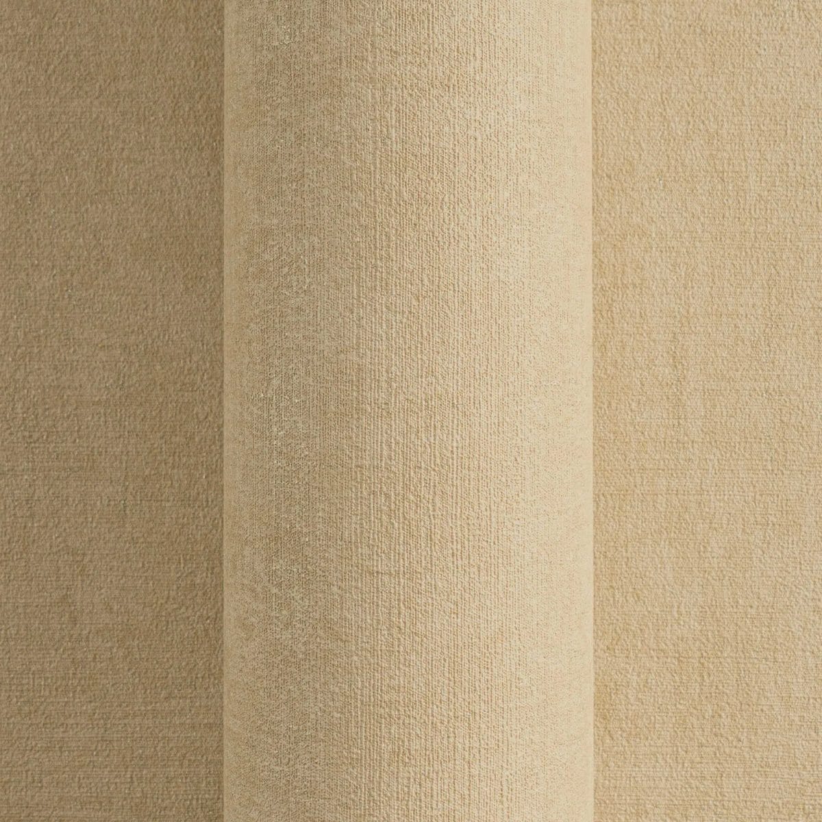 Bēšas vienkrāsainas tapetes ar lina tekstūru un spīdumu | 3007653