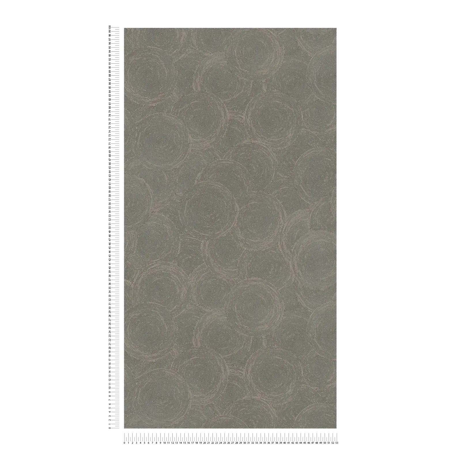 Pelēki brūnas abstraktas tapetes ar metāliskiem akcentiem | 3010623