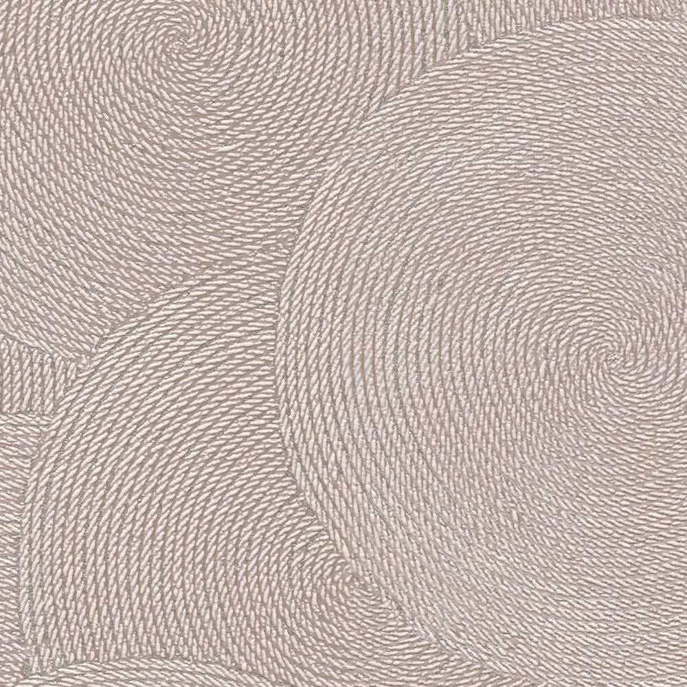 Taupe abstraktas tapetes ar ģeometriskiem apļiem un spīdumu | 3010627