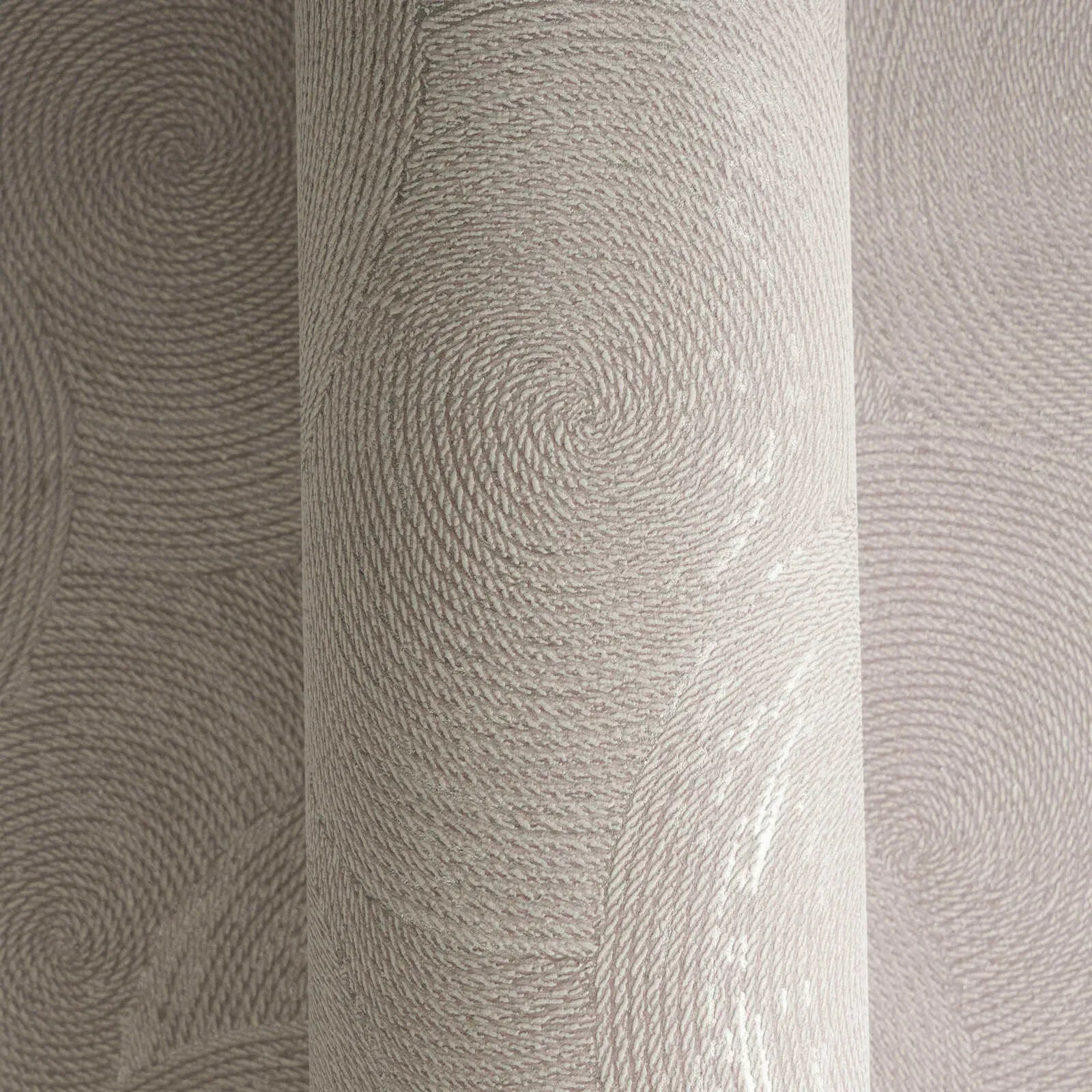 Taupe abstraktas tapetes ar ģeometriskiem apļiem un spīdumu | 3010627