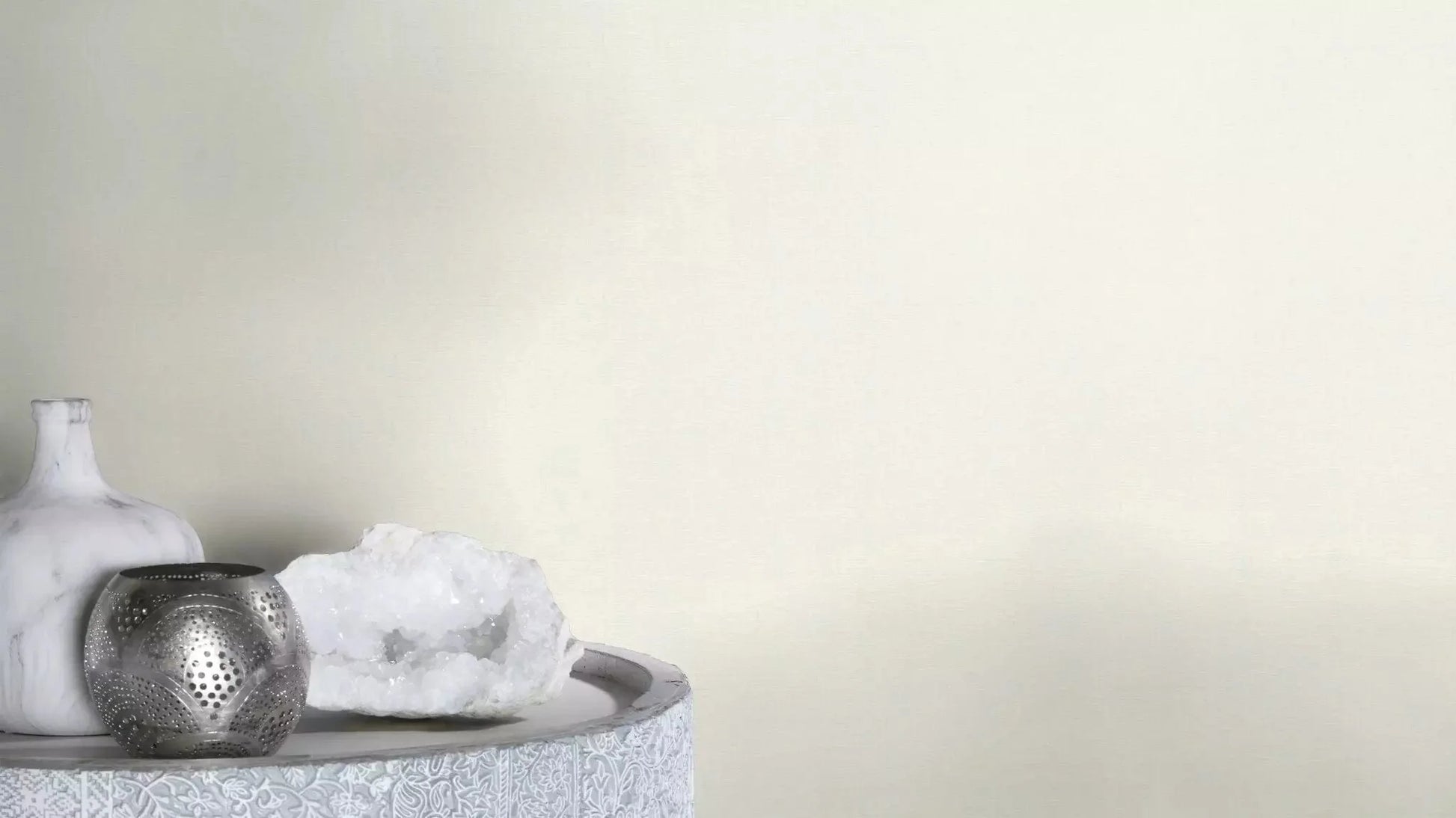 Flizelīna tapetes RASCH ar smalko tekstūru, baltā krāsā, 653717, Welcome home