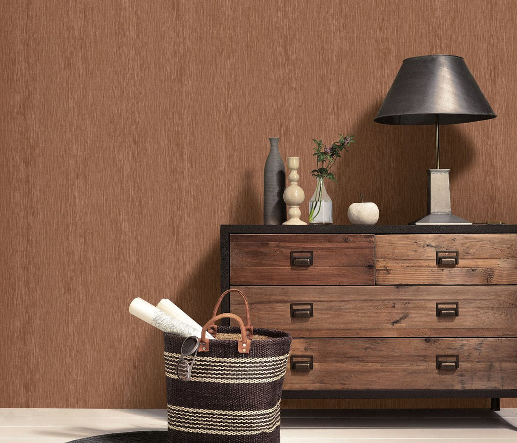 Bronzas toņu tapetes ar mirdzošu virsmu, modernam un greznam interjeram, 3752520, skats interjerā 2