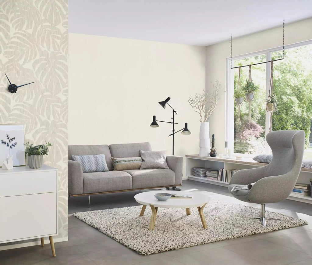 Tapetes RASCH elegatnā baltā krāsā, 653205, Welcome home