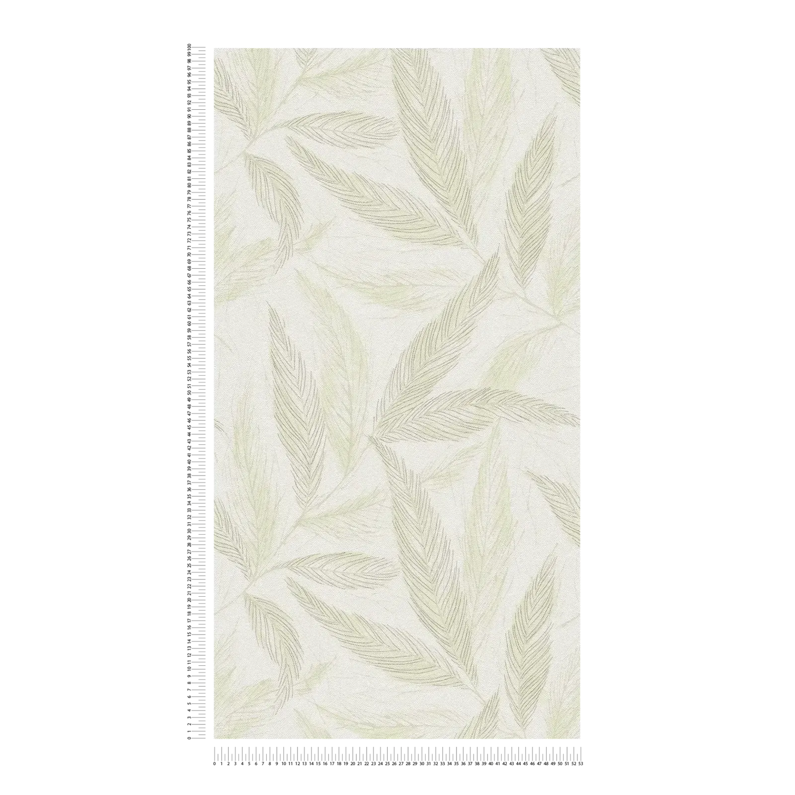 Krēmkrāsas tapetes ar spalvu rakstu un sudraba akcentiem | 3010661