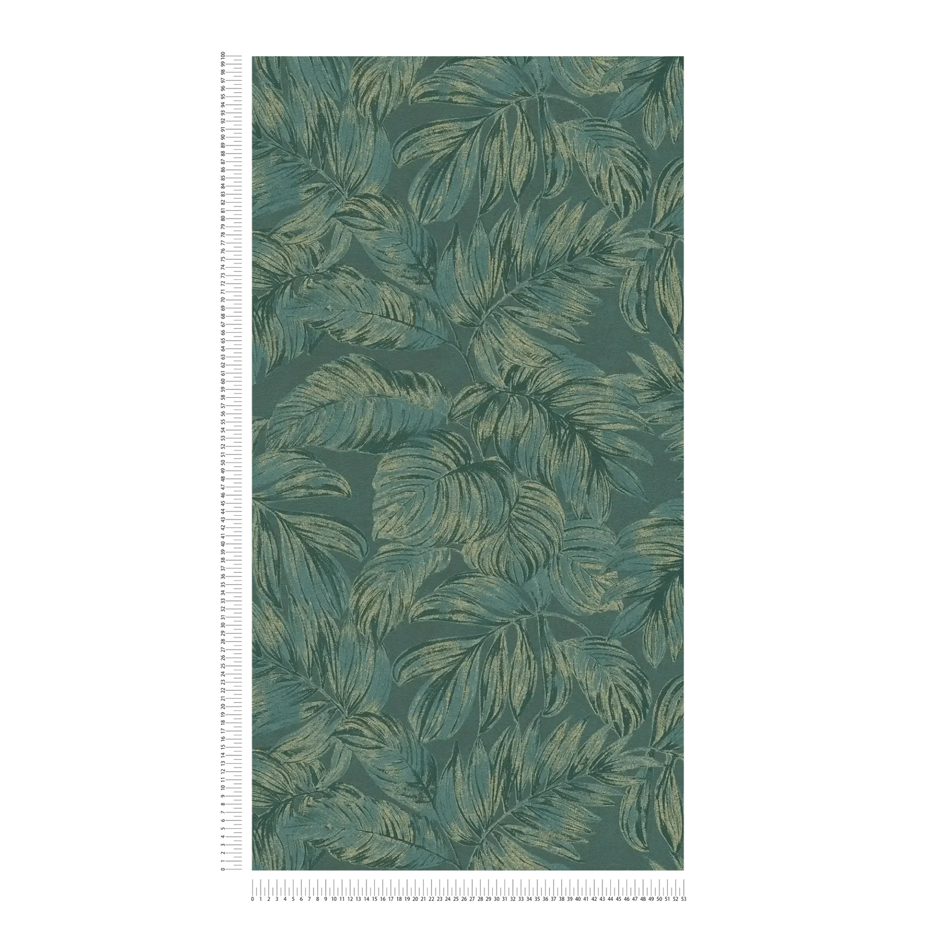 Tapetes ar lapu motīvu un zelta akcentiem dabīgi elegantai sienu apdarei