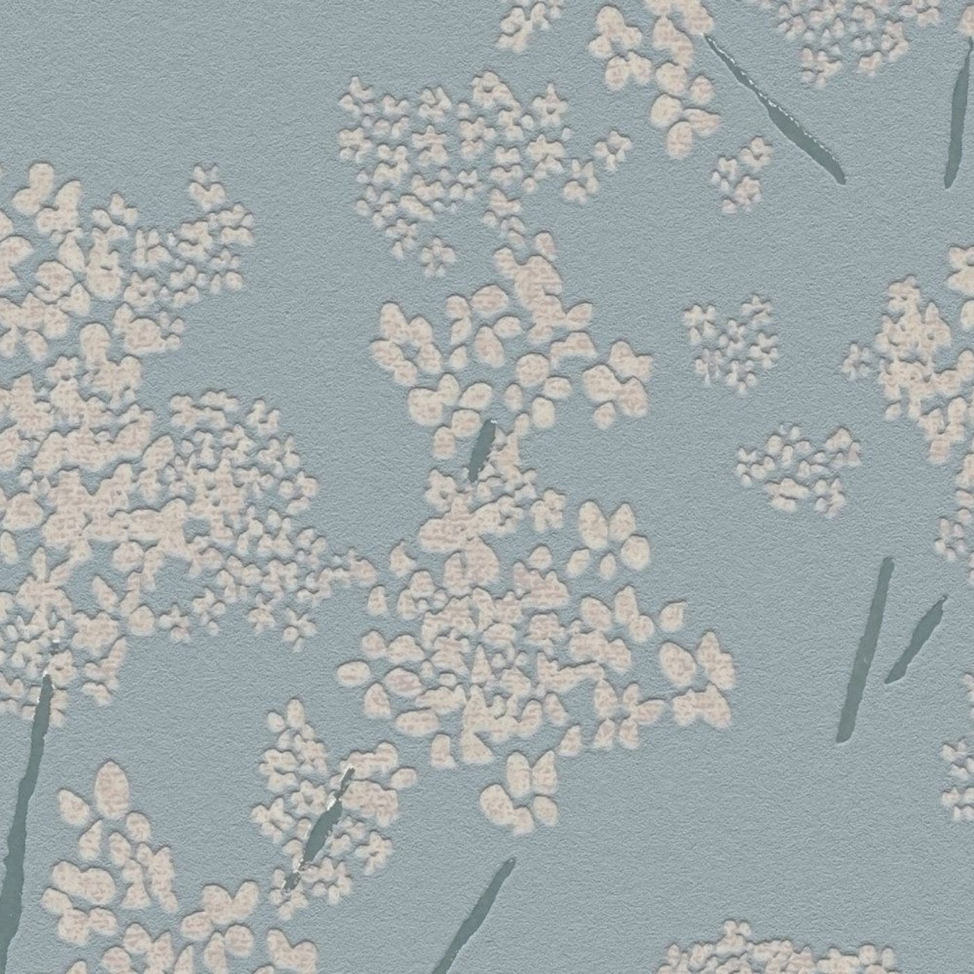 Tirkīza tapetes ar ziedu dizainu modernam interjeram