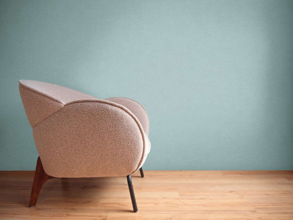 Tirkīza flizelīna tapetes ar svaigu un modernu krāsu akcentu interjerā