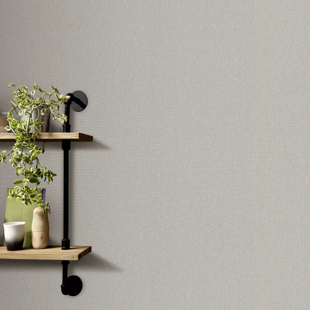 Flizelīna tapetes ar tekstila faktūru pelēkā krāsu gammā – 3755751, 🚀