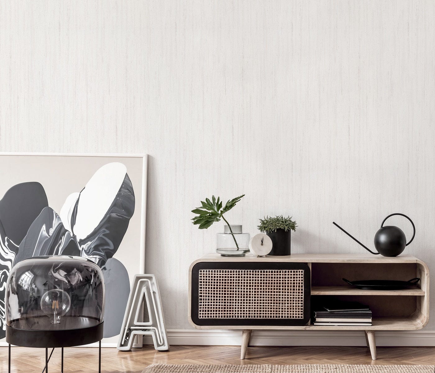 Gaišas tapetes ar struktūru, kas nodrošina elegantu un plašu izskatu telpā, 3740026, galerija 3