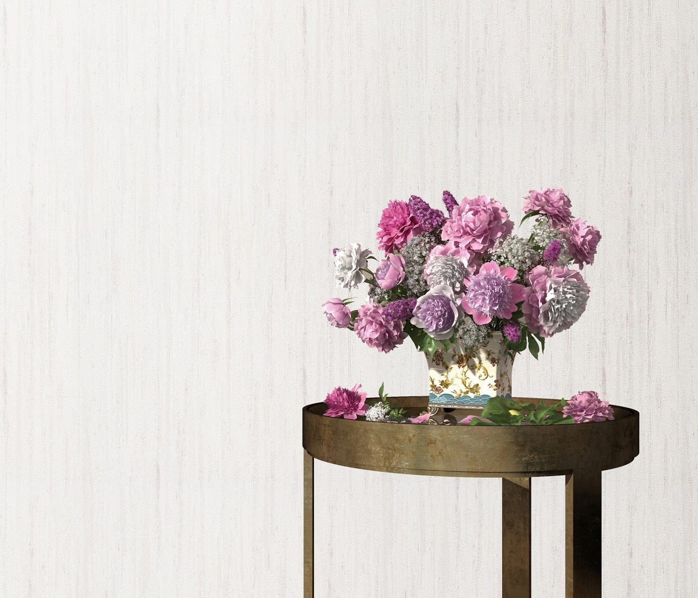 Gaišas tapetes ar struktūru, kas nodrošina elegantu un plašu izskatu telpā, 3740026, galerija 2