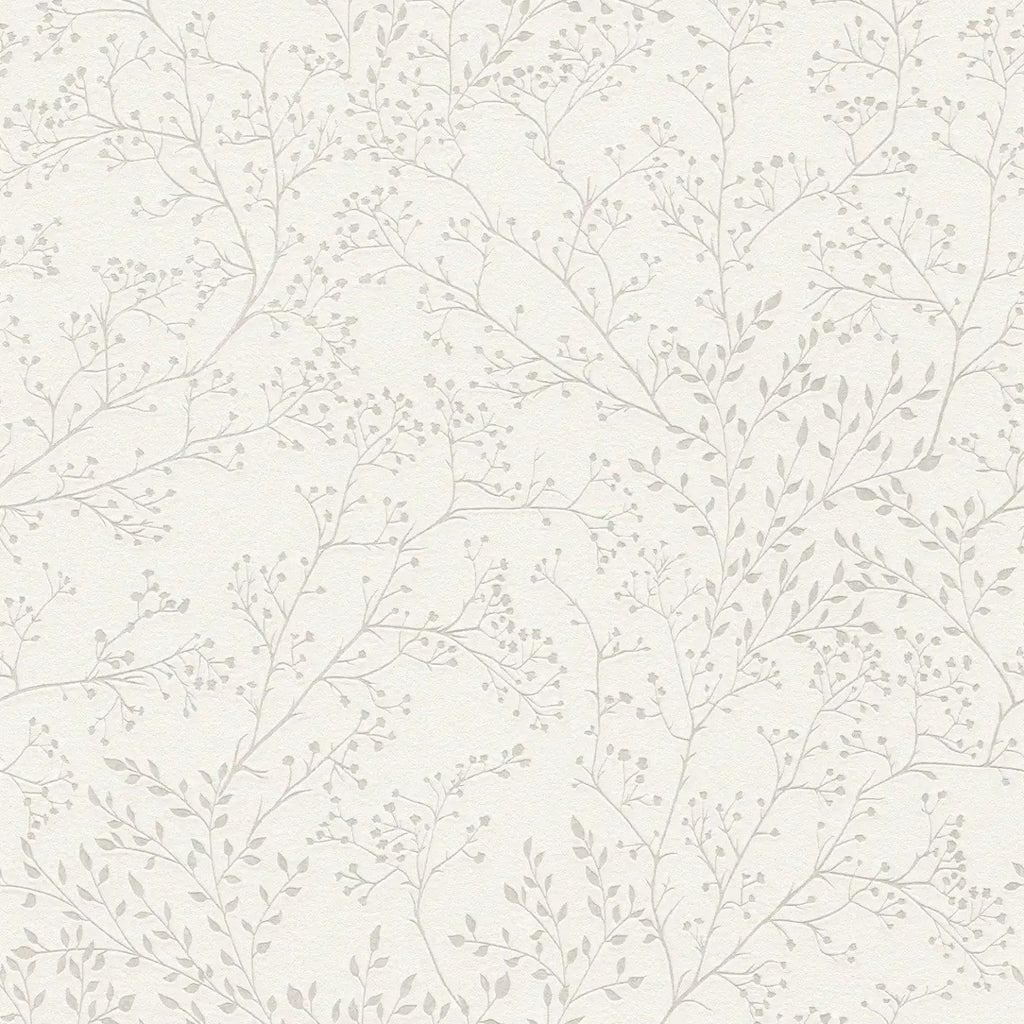 Tapetes ar lapu rakstu un spīdumu dabīgi elegantai sienas apdarei