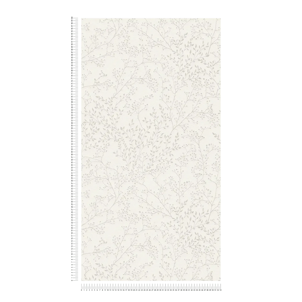 Tapetes ar lapu rakstu un spīdumu dabīgi elegantai sienas apdarei