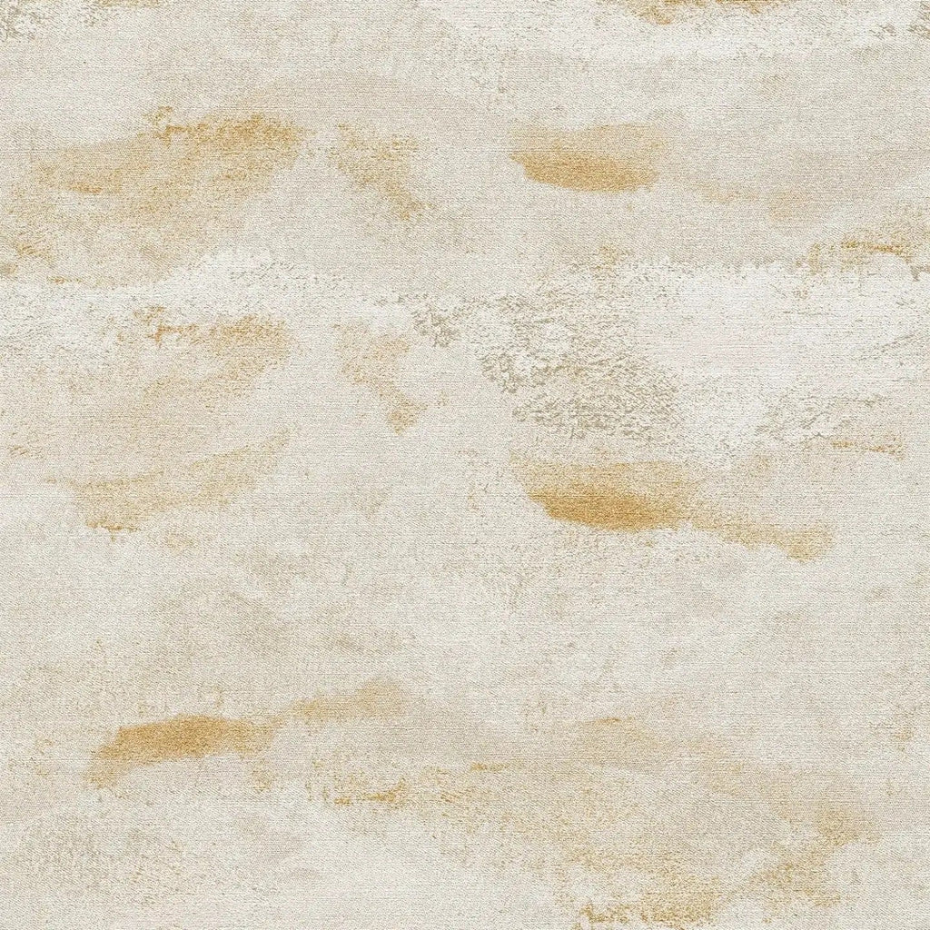 Krēmkrāsas tapetes ar mirdzošu viļņu faktūru mājīgam interjeram - guļamistabas interjerā