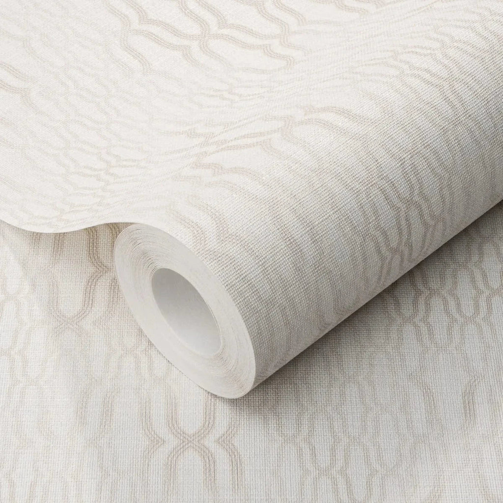 Gaišas ornamenta tapetes ar matētu efektu – klasiskam un elegantam interjeram  