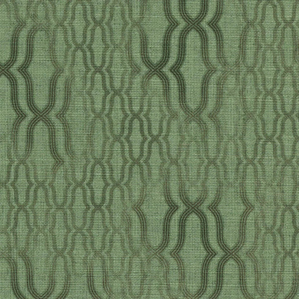 Zaļas ornamenta tapetes ar matētu virsmu – dabas iedvesmots interjera akcents  