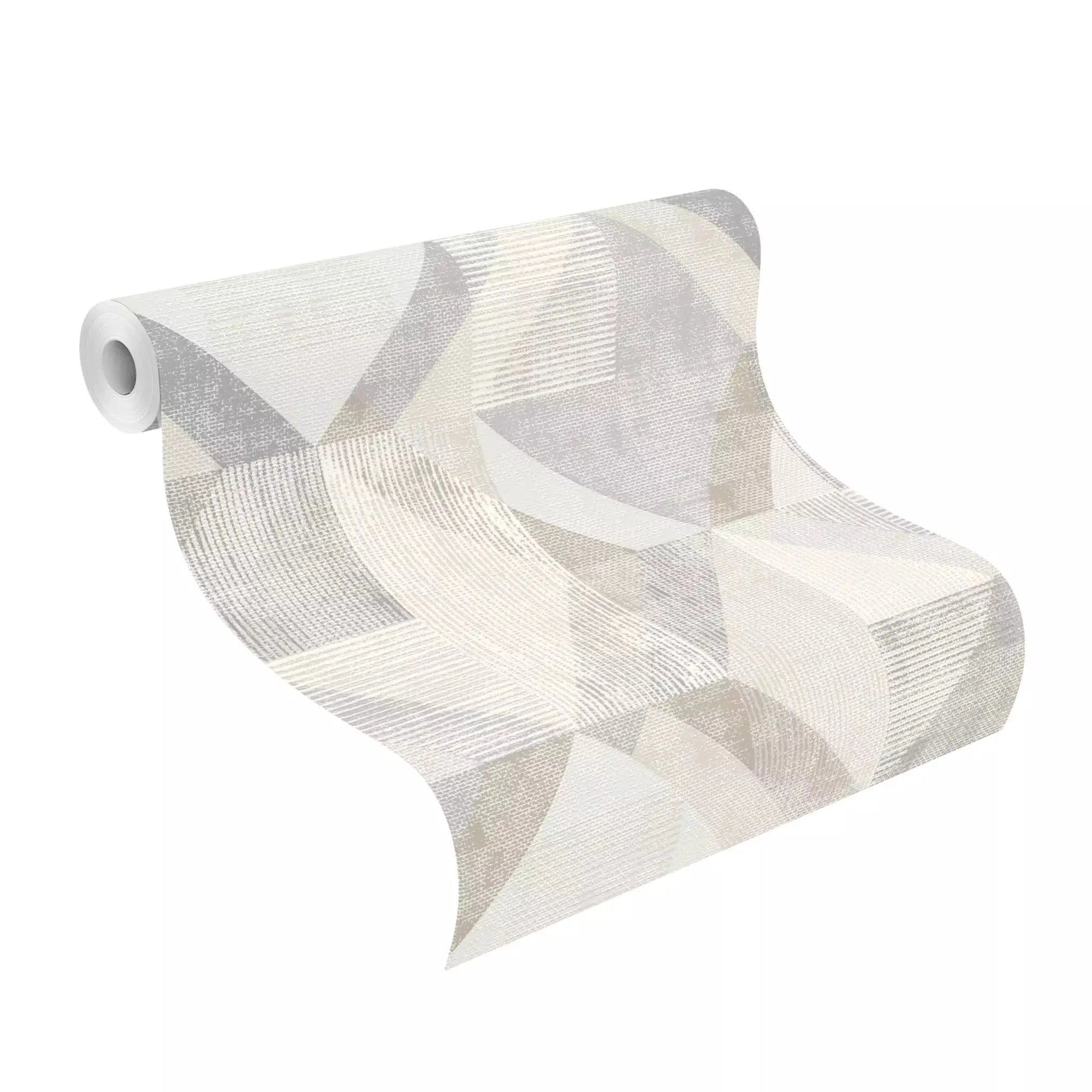 Tapetes RASCH pelēkos toņos ar ģeometrisku rakstu, 311921, Color Your Life