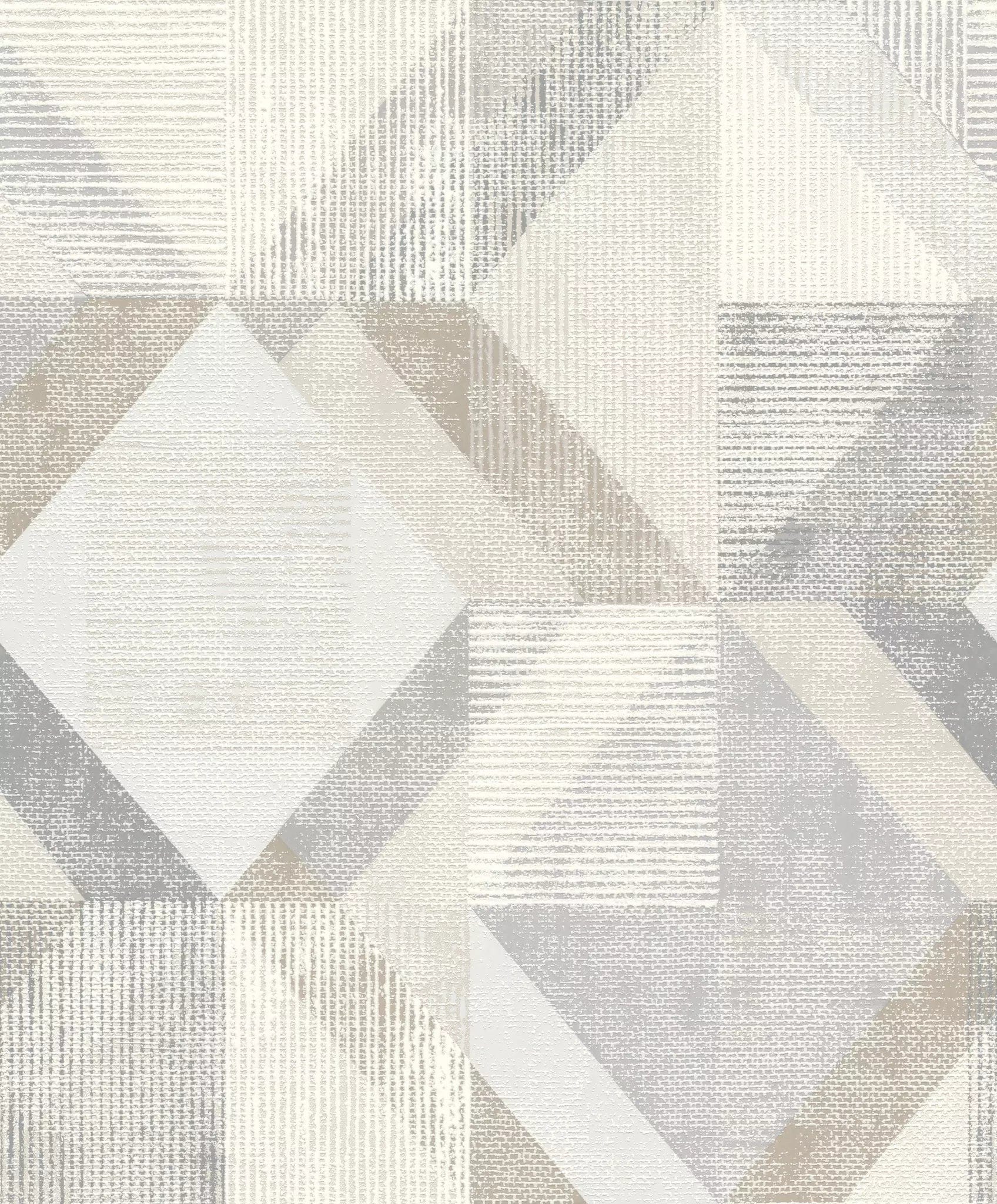 Tapetes RASCH pelēkos toņos ar ģeometrisku rakstu, 311921, Color Your Life