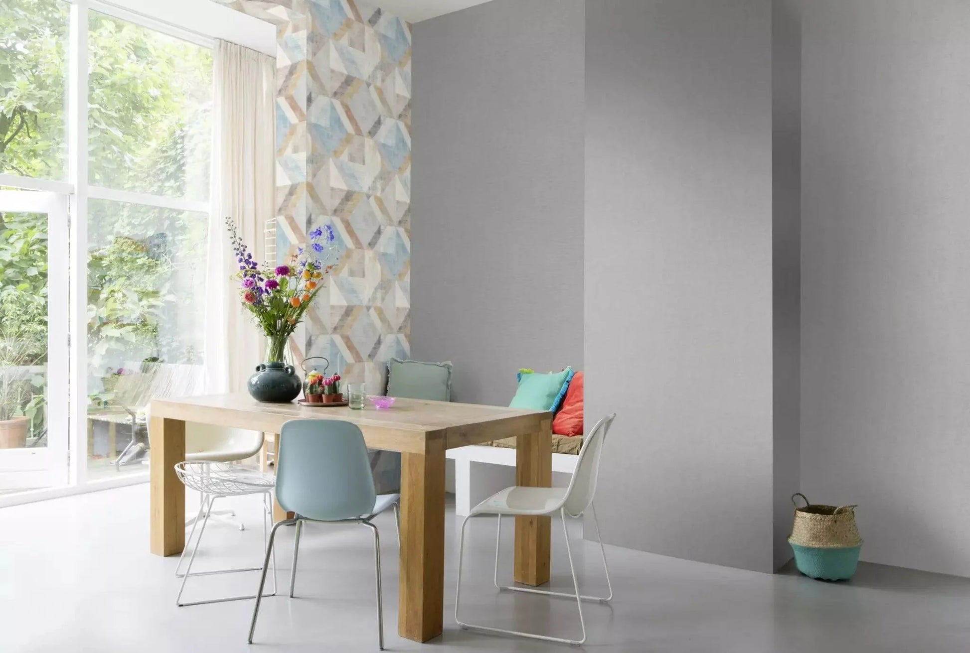 Tapetes RASCH ar ģeometrisku rakstu, RASCH, 311907, Color Your Life