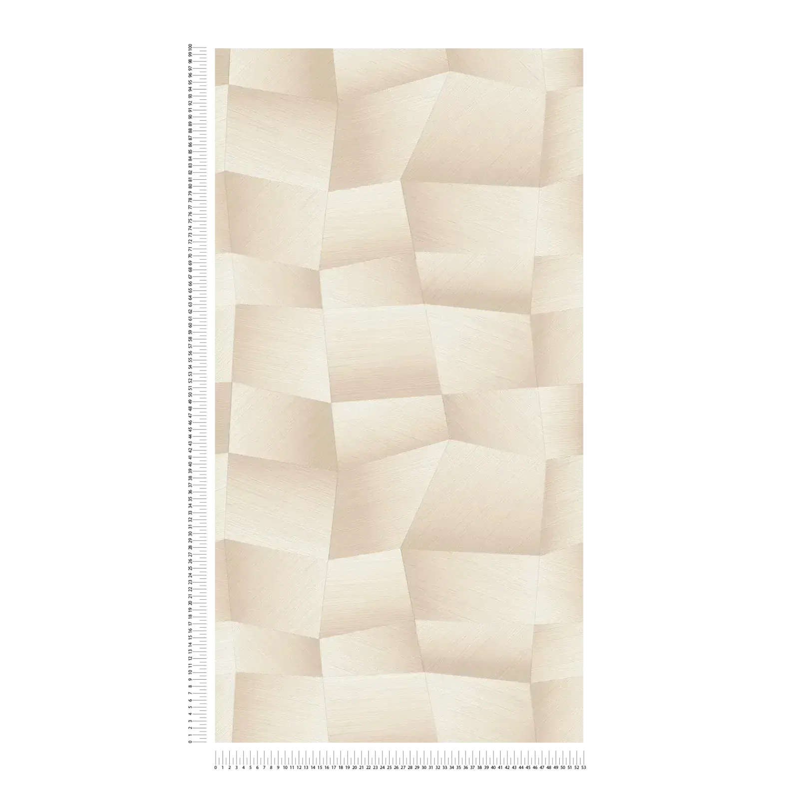 Bēšas mūsdienīgas tapetes ar 3D ģeometrisku tekstūru | 3012646