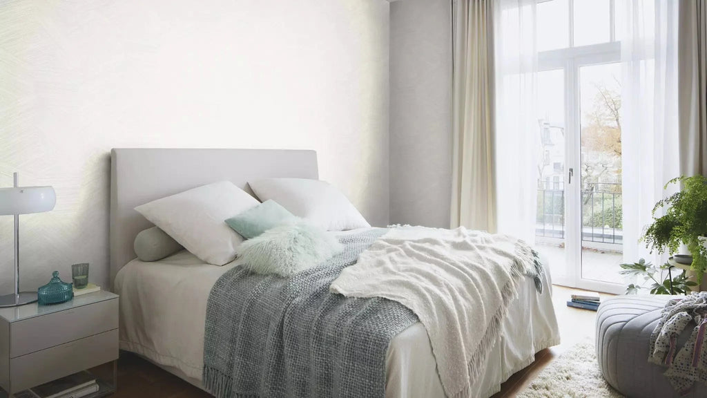 Flizelīna tapetes RASCH gaiši pelēkā krāsā ar grafisku rakstu, 822816, Color Your Life