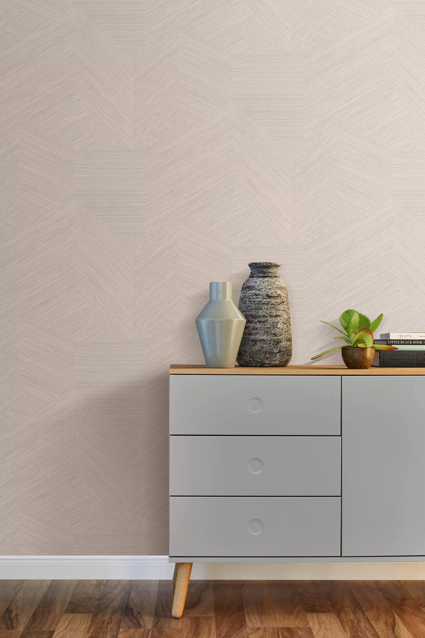 Flizelīna tapetes RASCH rozā krāsā ar grafisku rakstu, 822809, Color Your Life