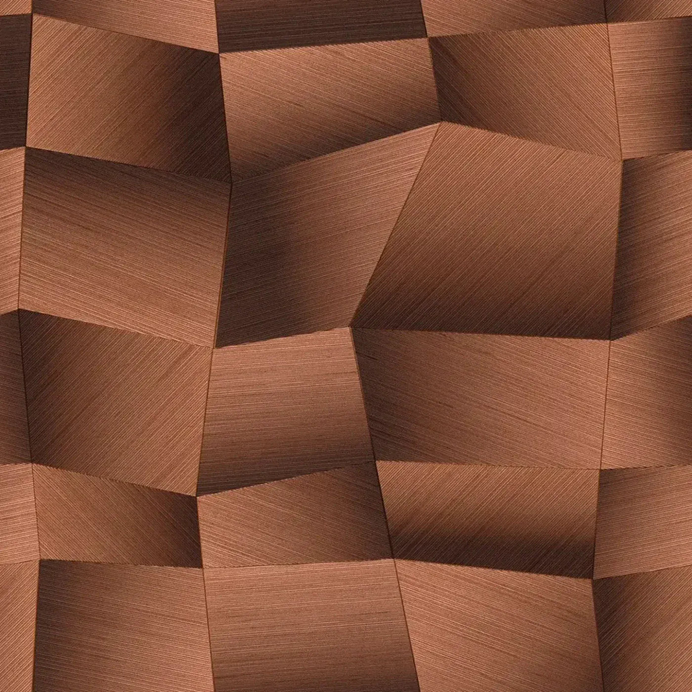 Brūnas teksturētas tapetes ar 3D ģeometrisku dizainu | 3012643