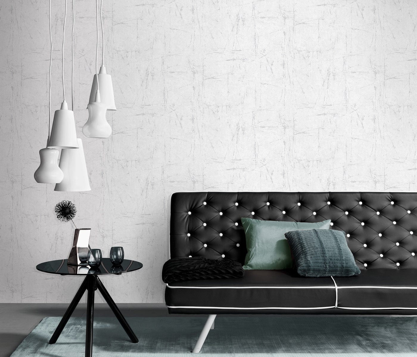 Gaiši pelēkas tapetes ar abstraktu rakstu mūsdienīgai un gaisīgai telpai, 3737537, showroom 3