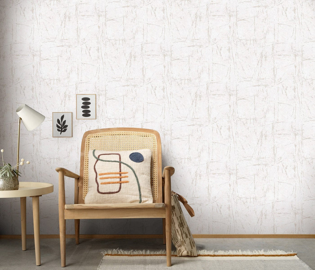 Krēmkrāsas tapetes ar abstraktu dizainu gaišai un harmoniskai atmosfērai, 3737502, showroom 3