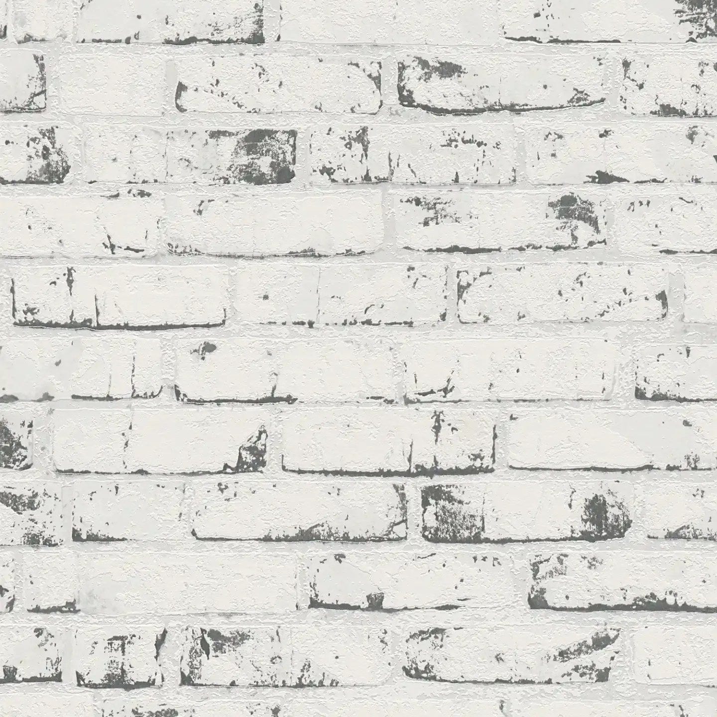 Pelēkas tapetes ar ķieģeļu un akmens imitāciju modernam sienas efektam