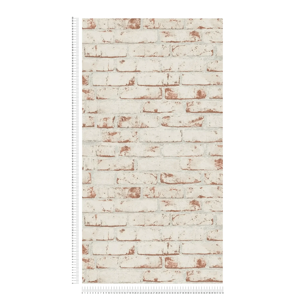 3D ķieģeļu tapetes brūnos toņos industriāla stila sienas dizainam