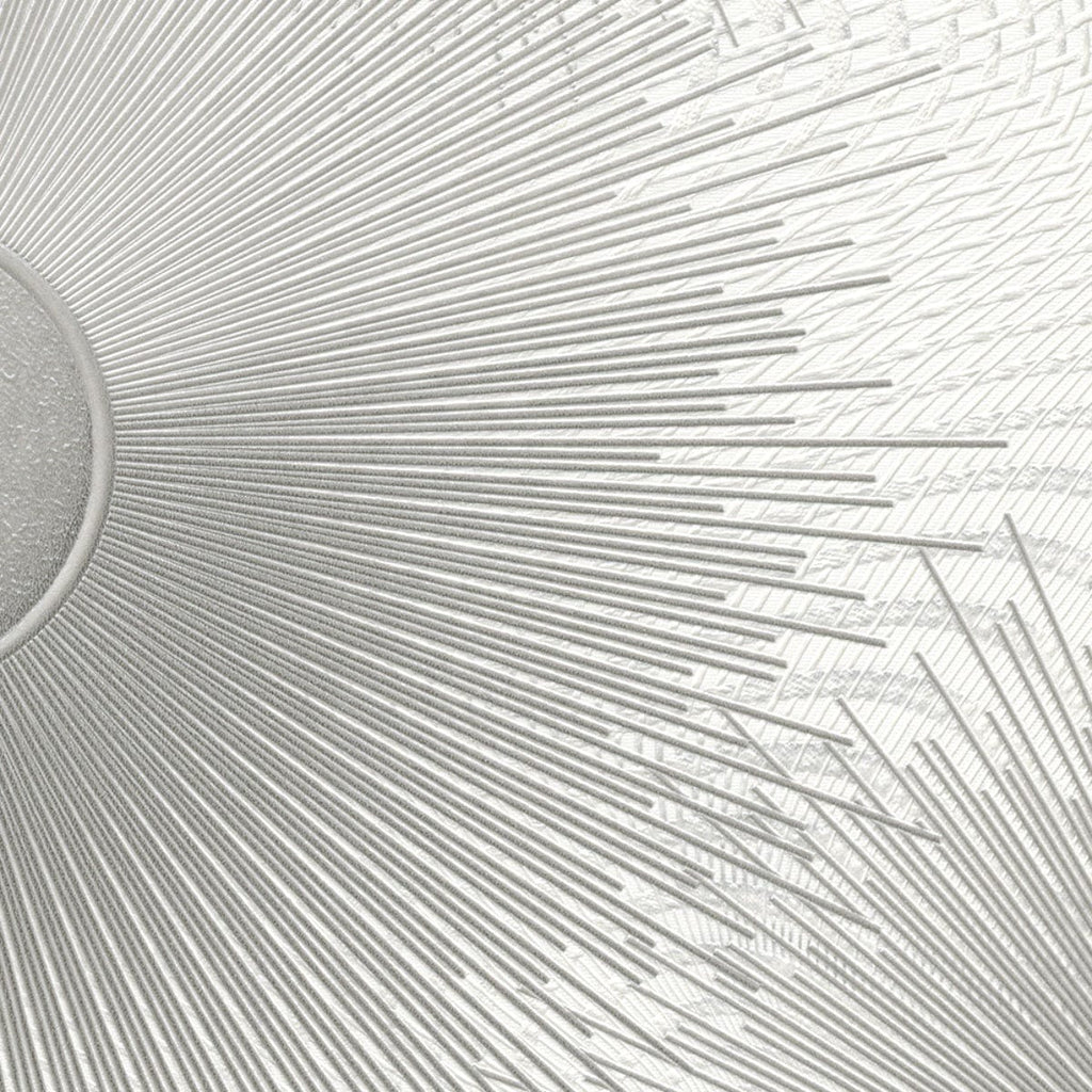 Sudraba tapetes ar ģeometriskiem elementiem un modernu apļu rakstu, 3706373, kabinetām - interjers 5