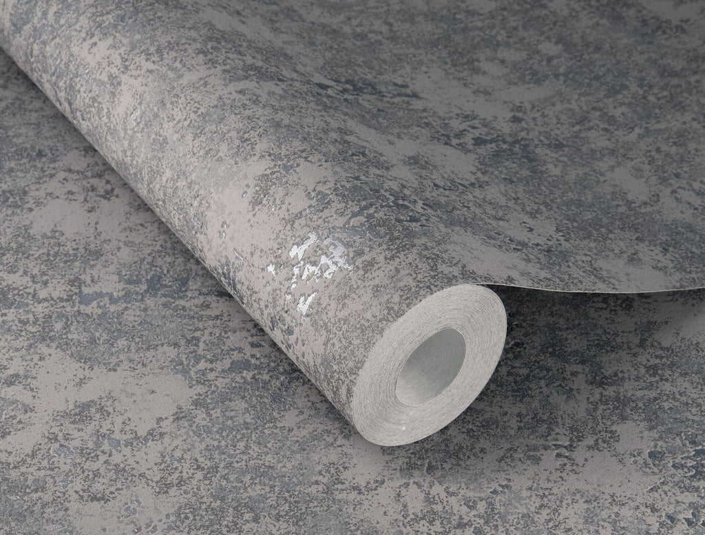 Tapetes ar apmetuma rakstu tumši pelēka krāsā ar spīdīgiem akcentiem, 315752, Color Your Life