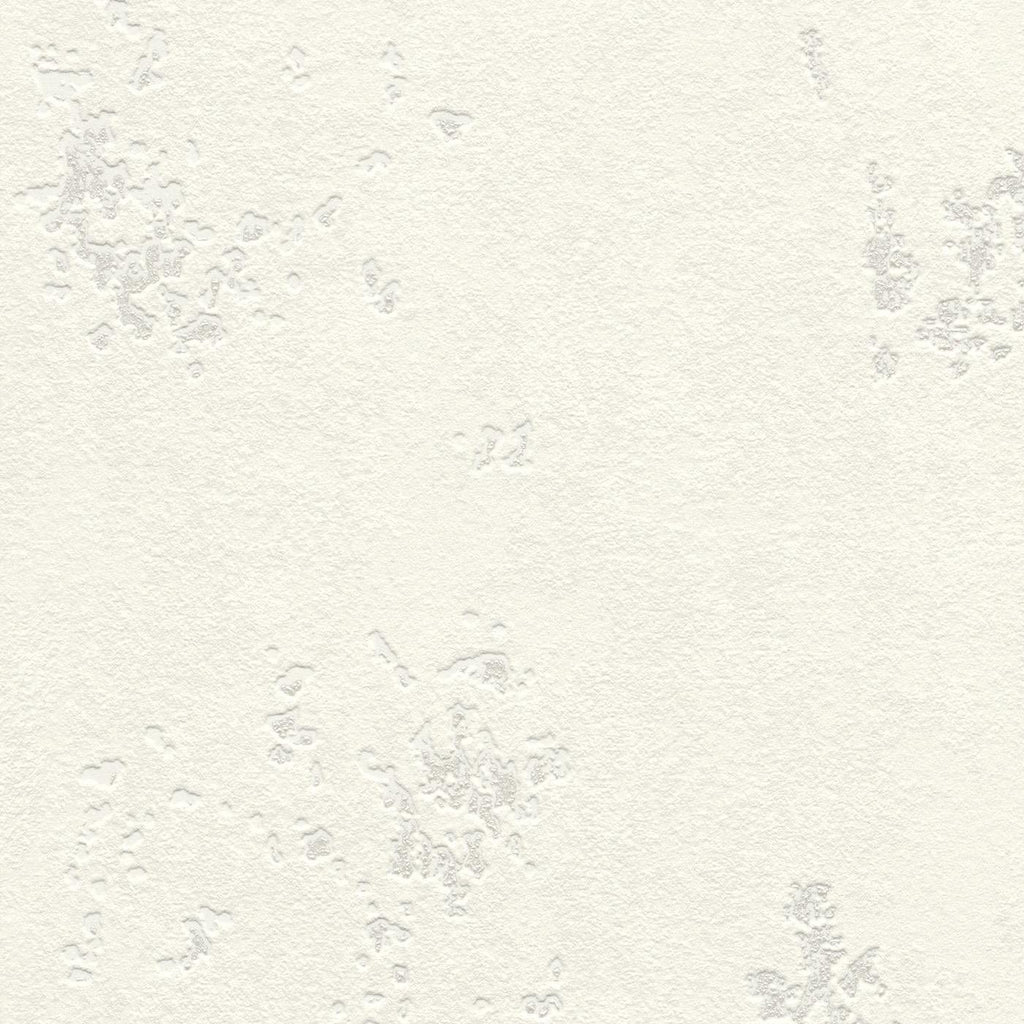 Tapetes ar apmetuma faktūru, baltā tonī ar sudraba akcentiem, 315707, Color Your Life