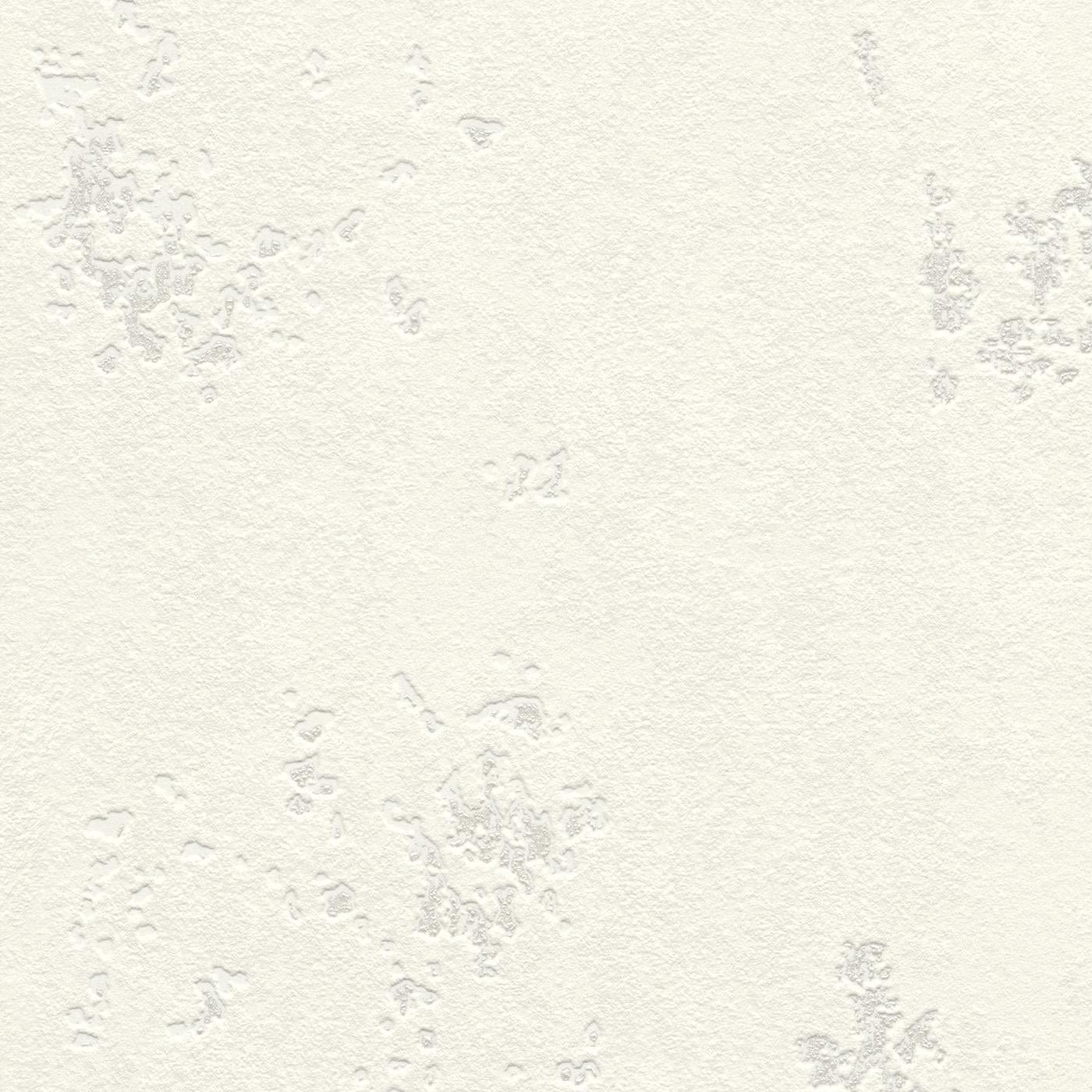 Tapetes ar apmetuma faktūru, baltā tonī ar sudraba akcentiem, 315707, Color Your Life