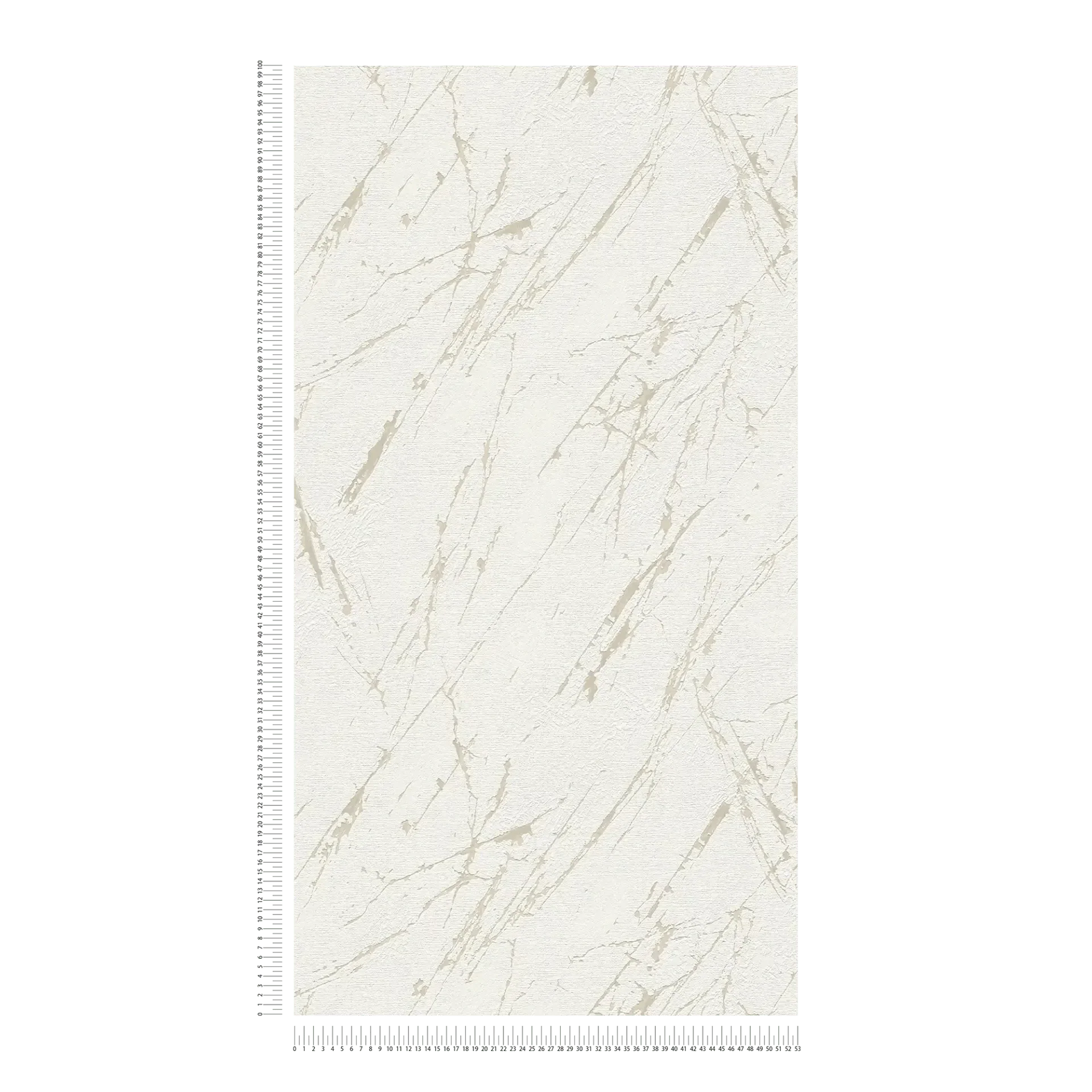 Baltas tapetes ar zeltainu spīdumu klasiskam un greznam interjeram