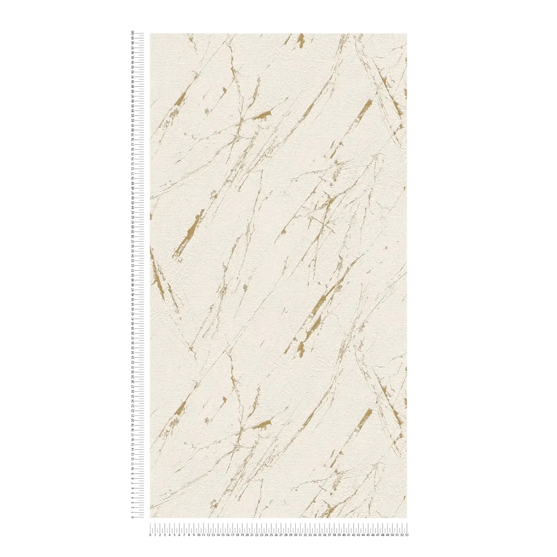 Bēšas tapetes ar zelta efektu modernai klasikas un dizaina kombinācijai