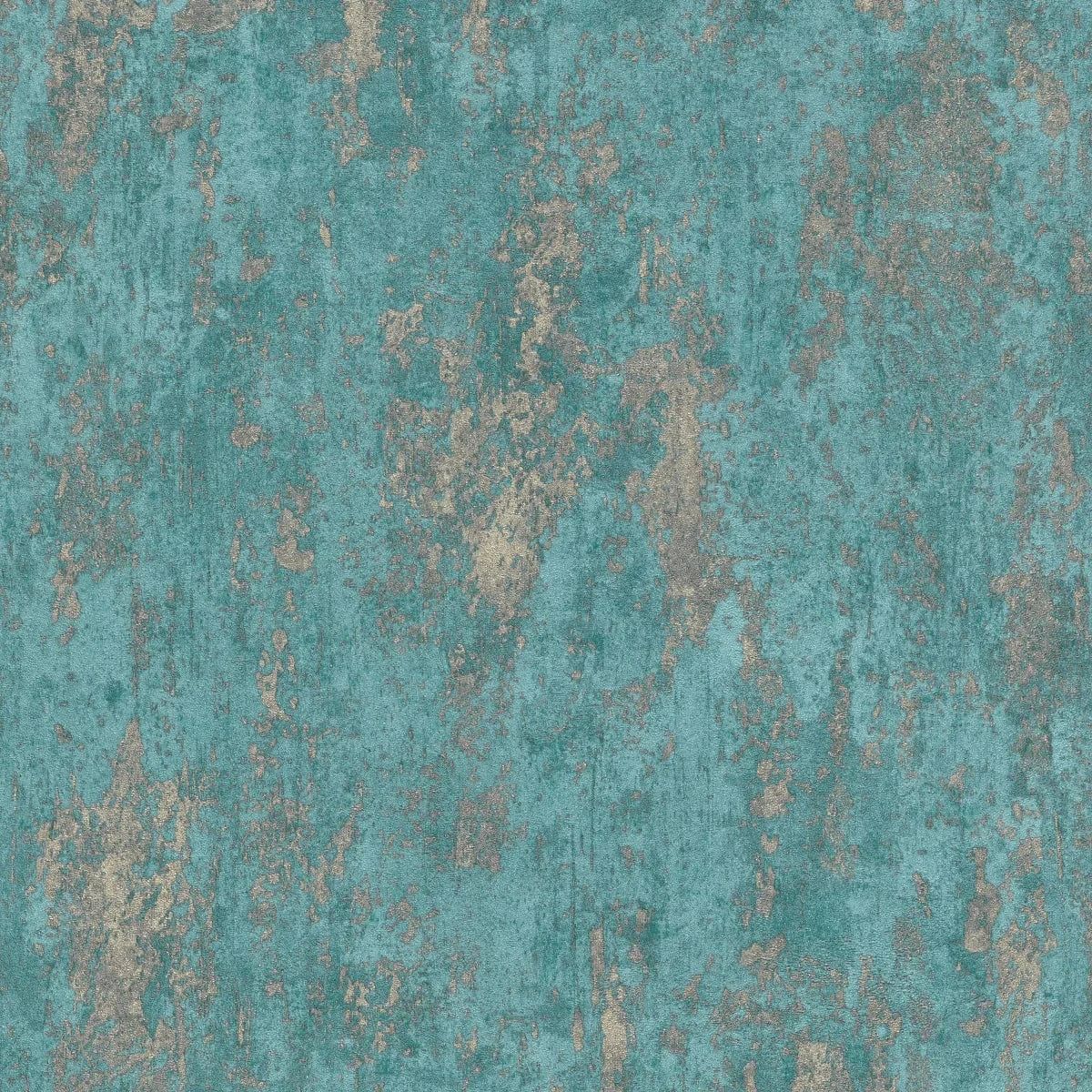 Tirkīza un zelta tapetes ar apmetuma spīdumu – luksusa sienu dekorācija  