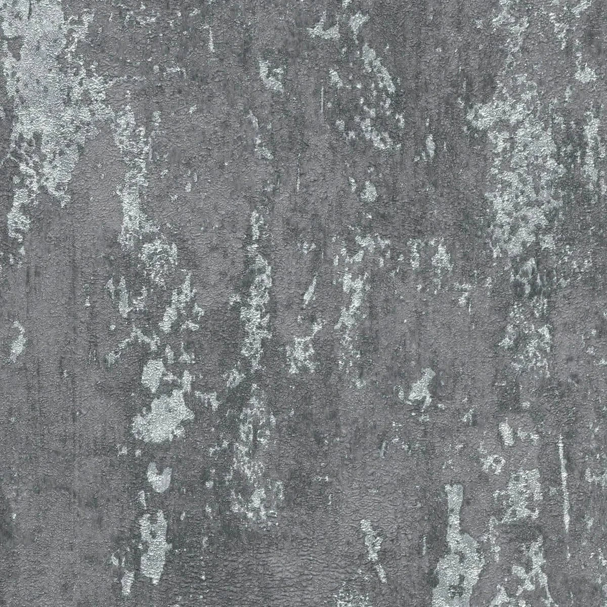 Tumši pelēkas tapetes ar apmetuma rakstu un spīdumu – moderns stils un elegants akcents  