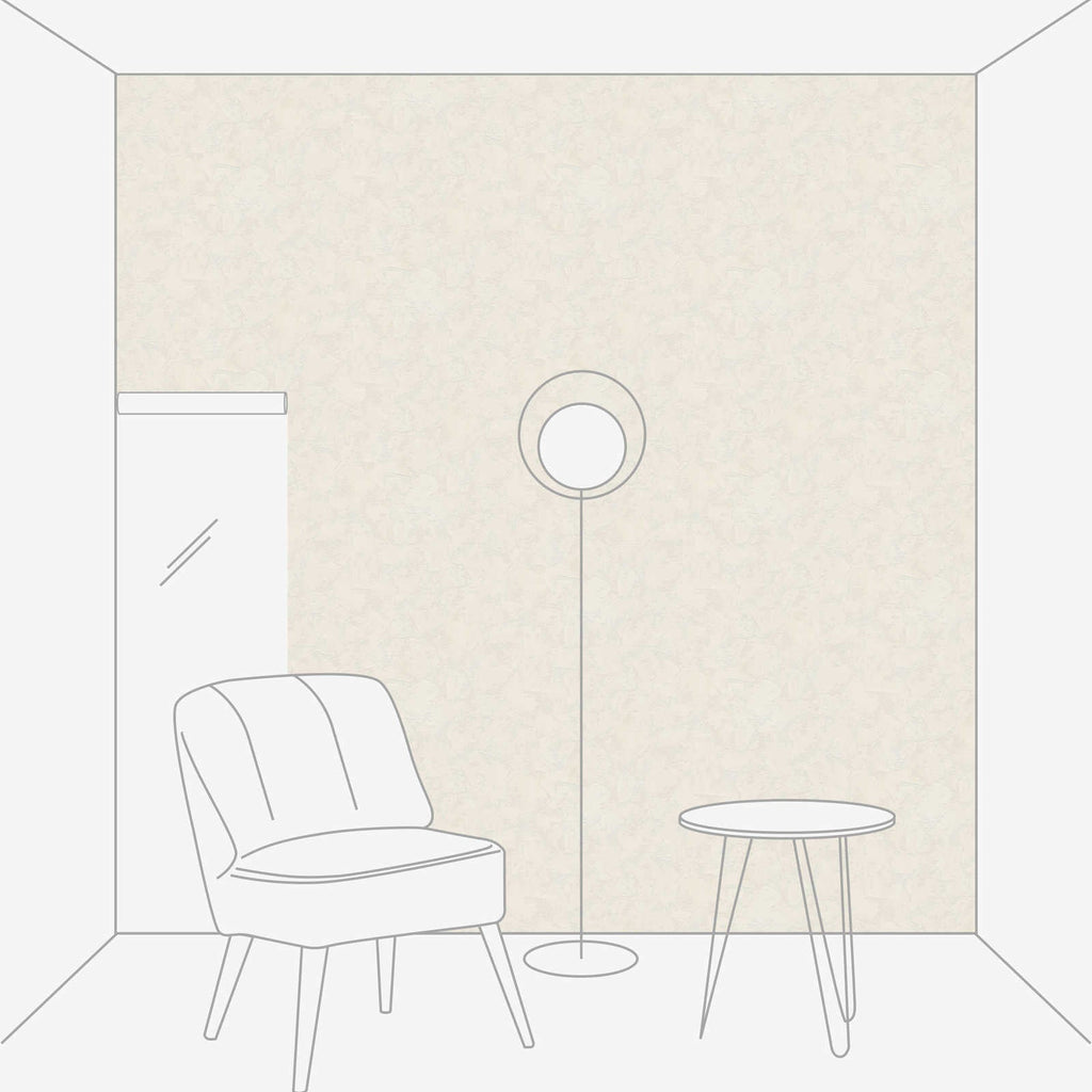 Krēmkrāsas tapetes ar apmetuma efektu mūsdienīgam, siltam sienu dizainam