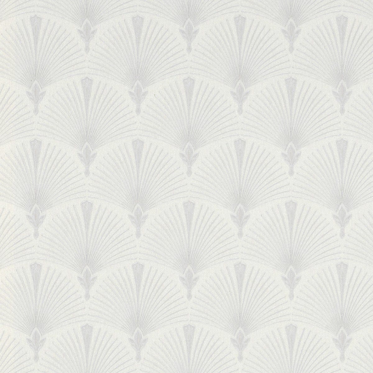 Sudraba tapetes ar izsmalcinātu Art Deco pāvu spalvas motīvu un modernu dizainu, 3744607, guļamistabai - interjers 1