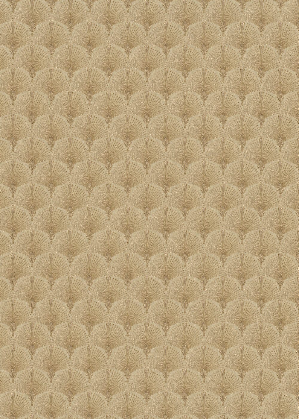 Zelta tapetes ar Art Deco pāvu spalvas ornamentu elegantiem interjeriem, 3744606, guļamistabai - interjers 3