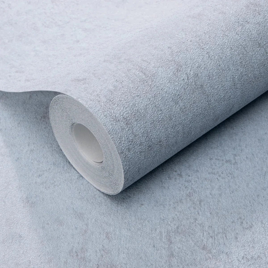 Zilas apmetuma efekta tapetes mierīgam interjeram – Erismann dizains  