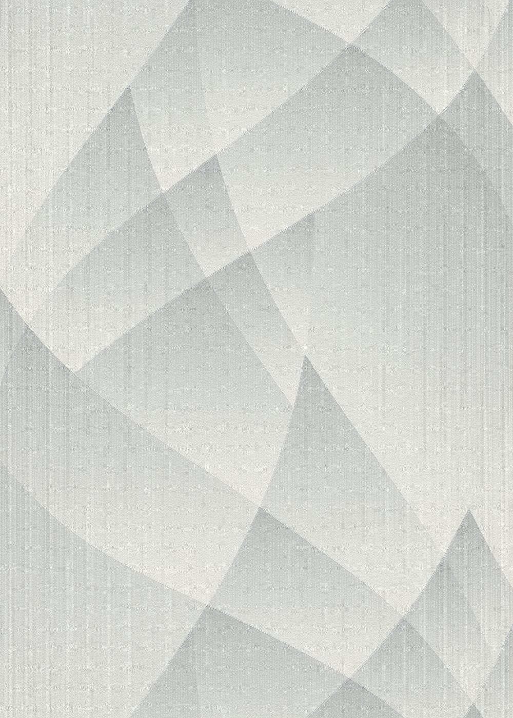 Gaiši pelēkas tapetes ar minimālistisku ģeometrisku rakstu, 3752167, skats interjerā 1