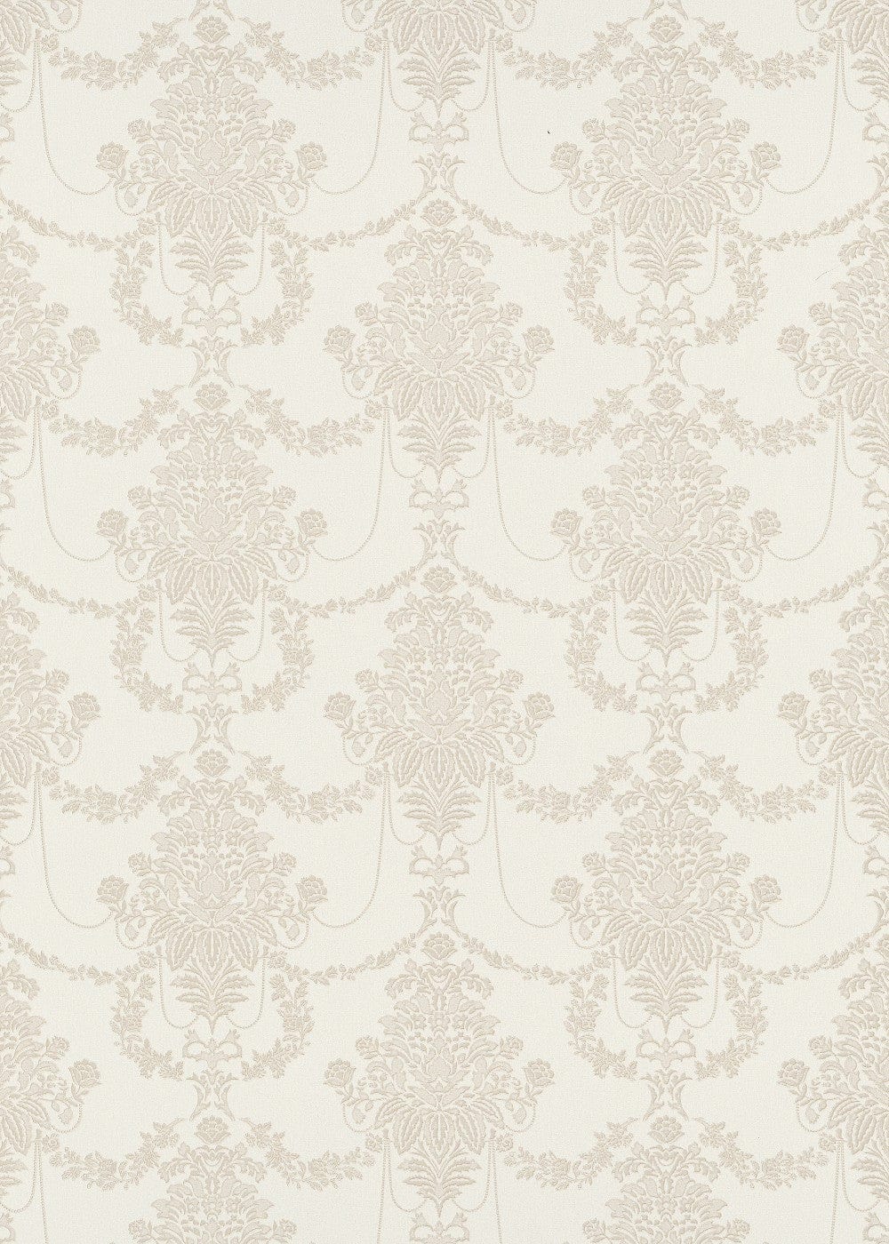 Tapetes ar ziedu rakstu un perlamutra spīdumu krēmkrāsā, 3731136, viesistabai - interjers 5