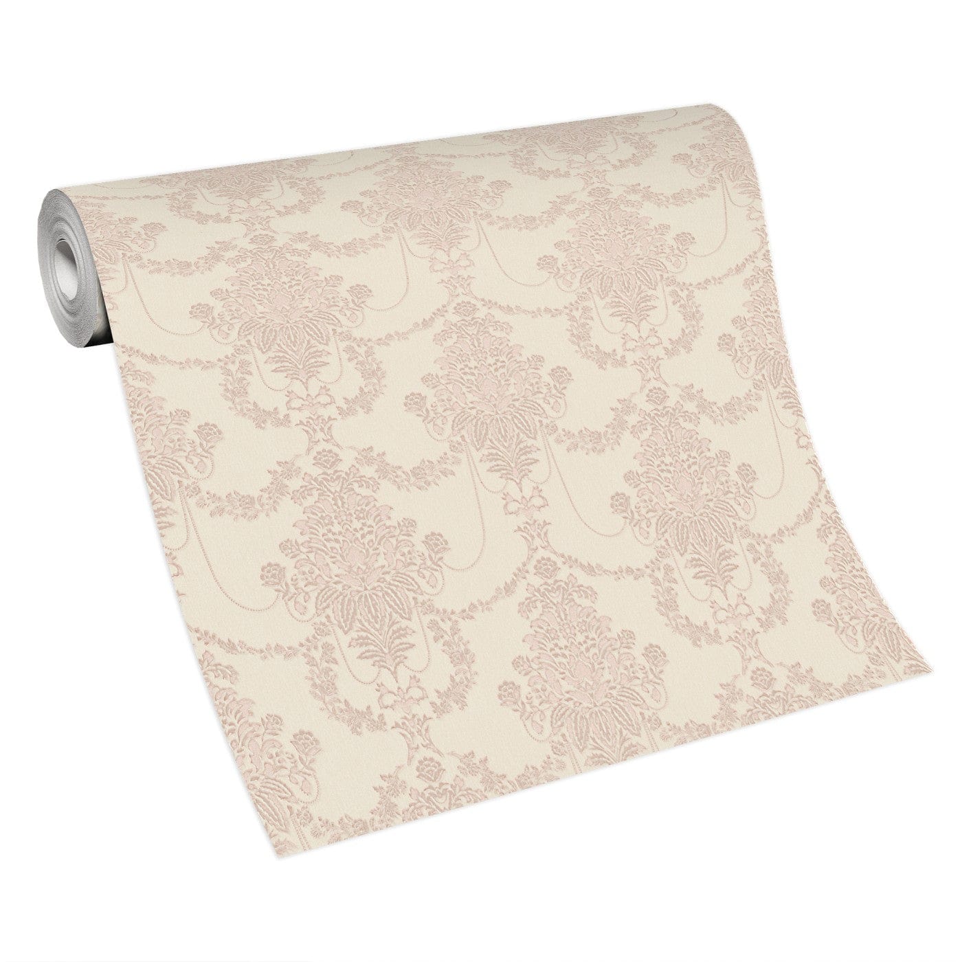 Rozā toņu tapetes ar elegantu ziedu rakstu, perlamutra, 3731141, viesistabai - interjers 5