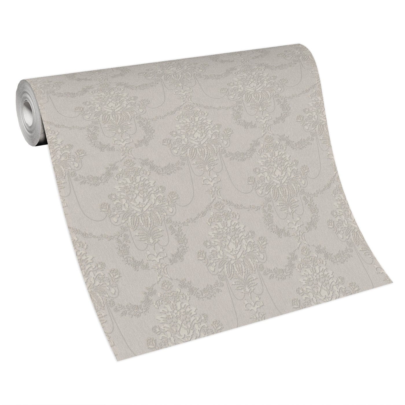 Taupe krāsas tapetes ar smalku ziedu rakstu, perlamutra , 3731201, viesistabai - interjers 4