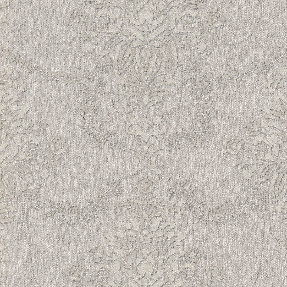 Taupe krāsas tapetes ar smalku ziedu rakstu, perlamutra , 3731201, viesistabai - interjers 1