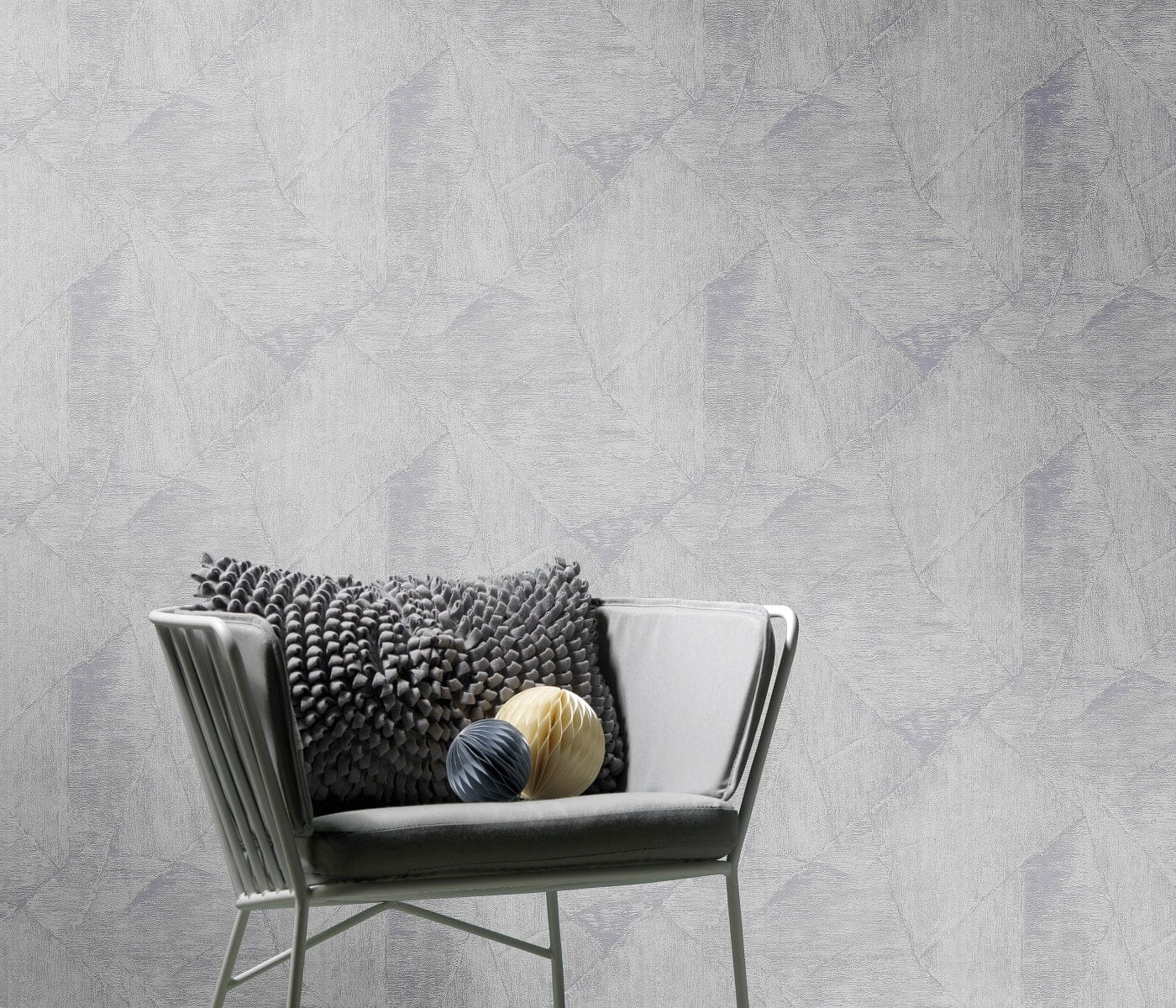 Pelēkas ģeometriskas tapetes modernai un minimālistiskai atmosfērai, 3737373, showroom 3