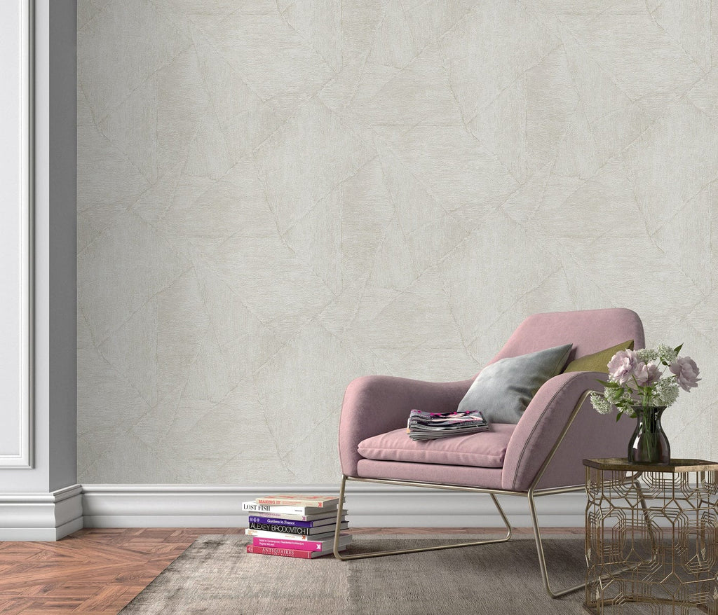 Silti pelēkas tapetes ar ģeometrisku dizainu mūsdienīgam interjeram, 3737336, showroom 4