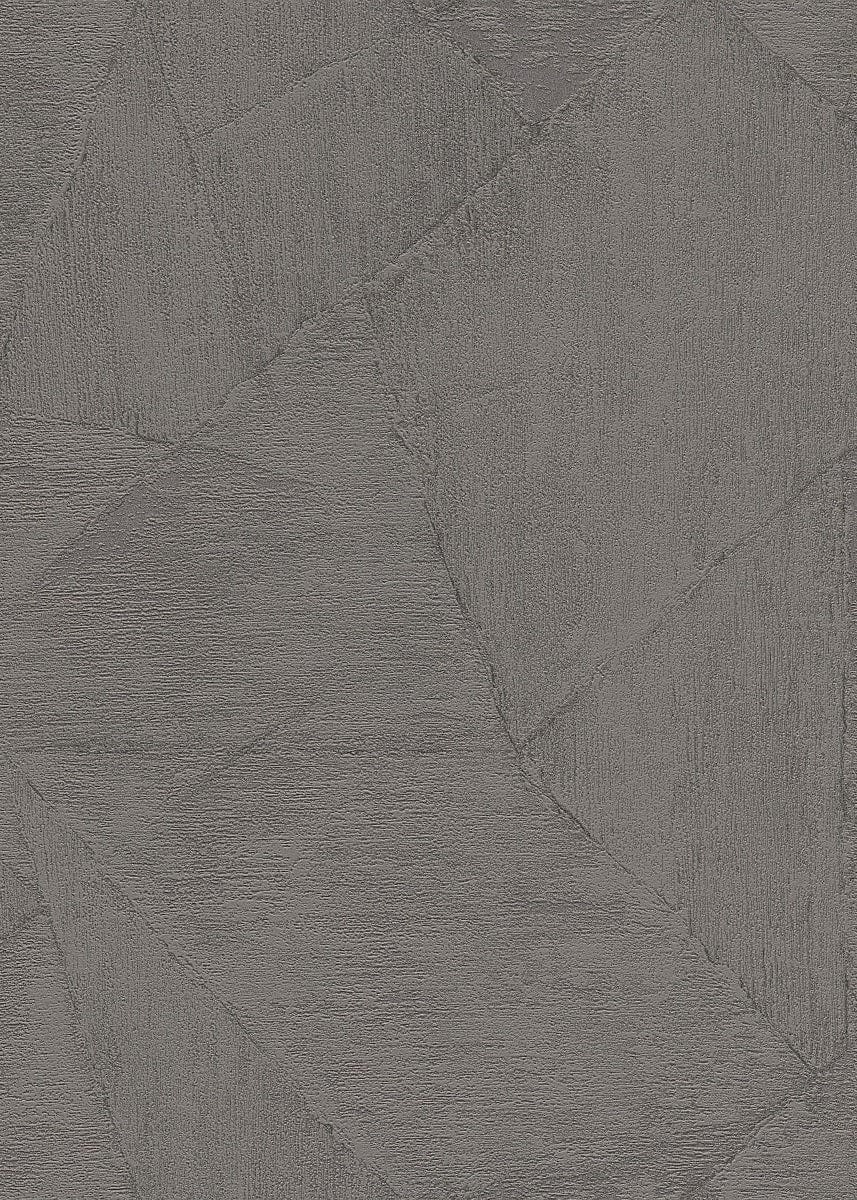 Stilīgas ģeometriskas tapetes tumši pelēkbrūnos toņos mūsdienīgam interjeram, 3737401, showroom 1